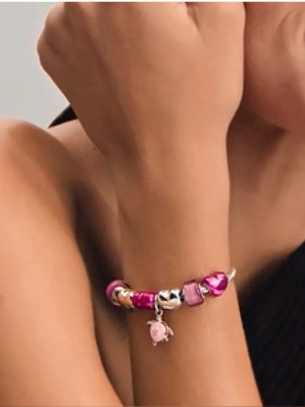Pandora 2026 Pink Sea Turtle Charm-NEW